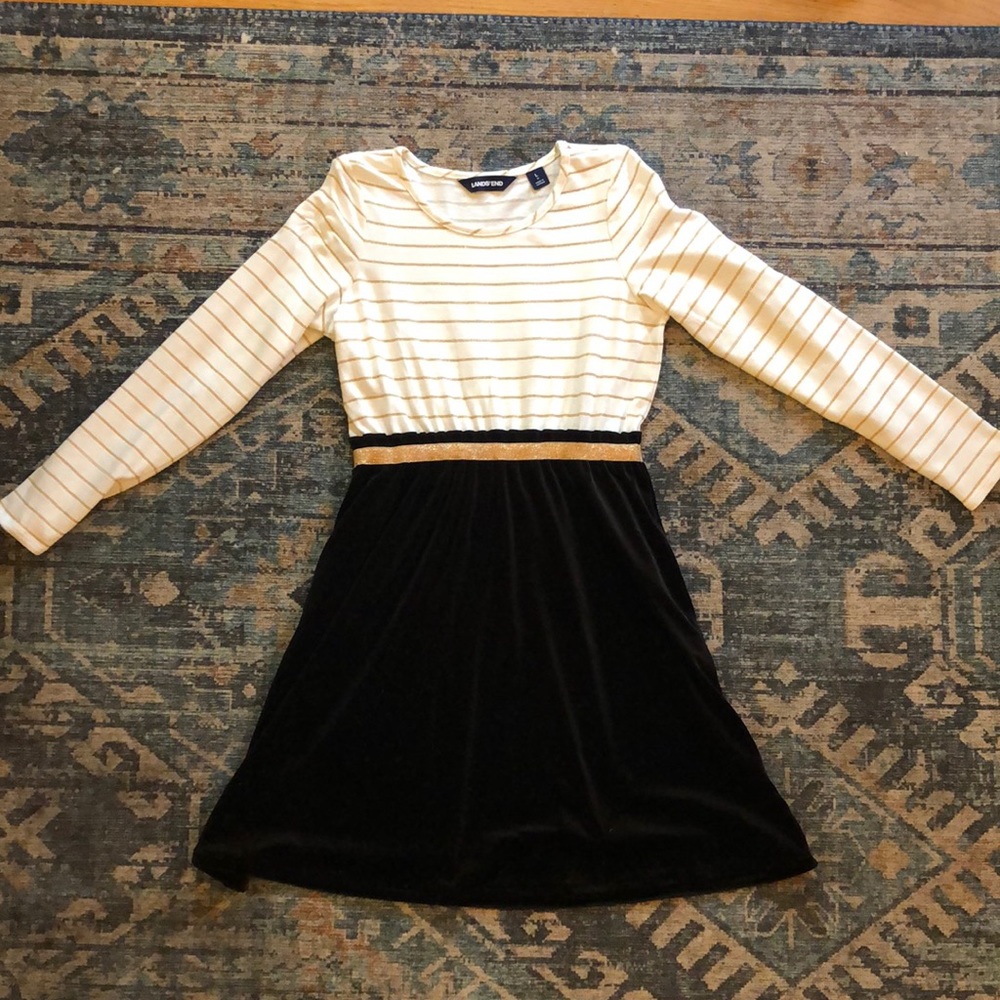 Girls Lands End Holiday dress size L/14